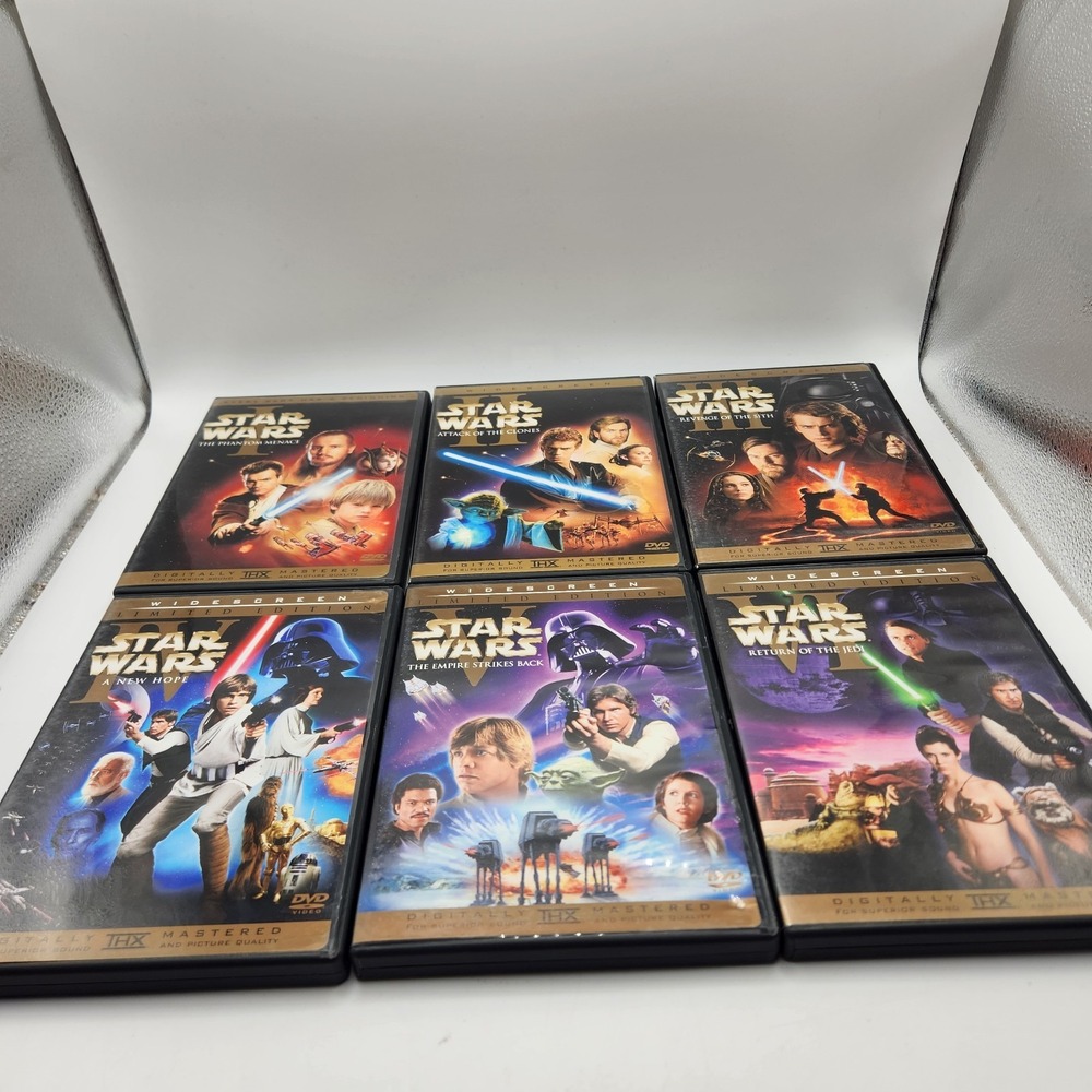 Star Wars Original + Prequel Trilogies Complete 1-6 DVD Collection